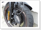 Harley-Davidson V-Rod Nr.1, Vorderradfelge ist stark beschädigt Harley-Davidson V-Rod Nr.1, Vorderradfelge ist stark beschädigt