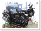 Rahmenvermessung an Harley-Davidson V-Rod Nr.2, Rahmen ist maßhaltig Rahmenvermessung an Harley-Davidson V-Rod Nr.2, Rahmen ist maßhaltig